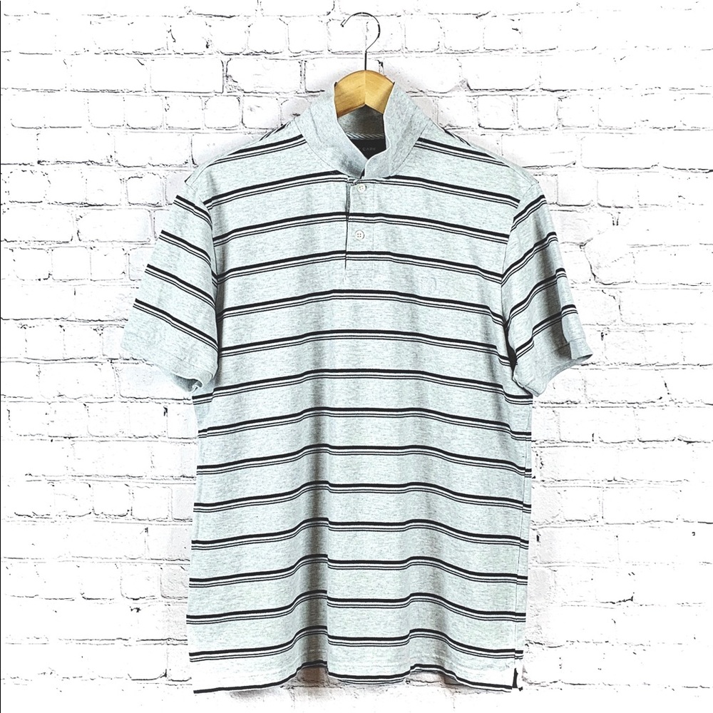 CHAPS :: Easy Care Striped Pique Polo Shirt